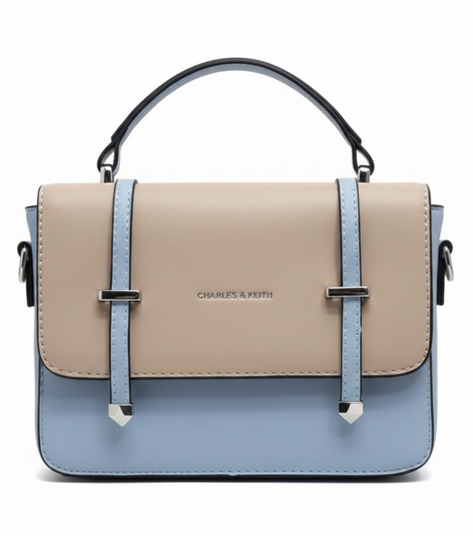 Eloise - Two-Tone Minimalist Satchel