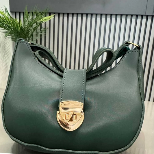 Crescent Leather Luxury Shoulder Bag