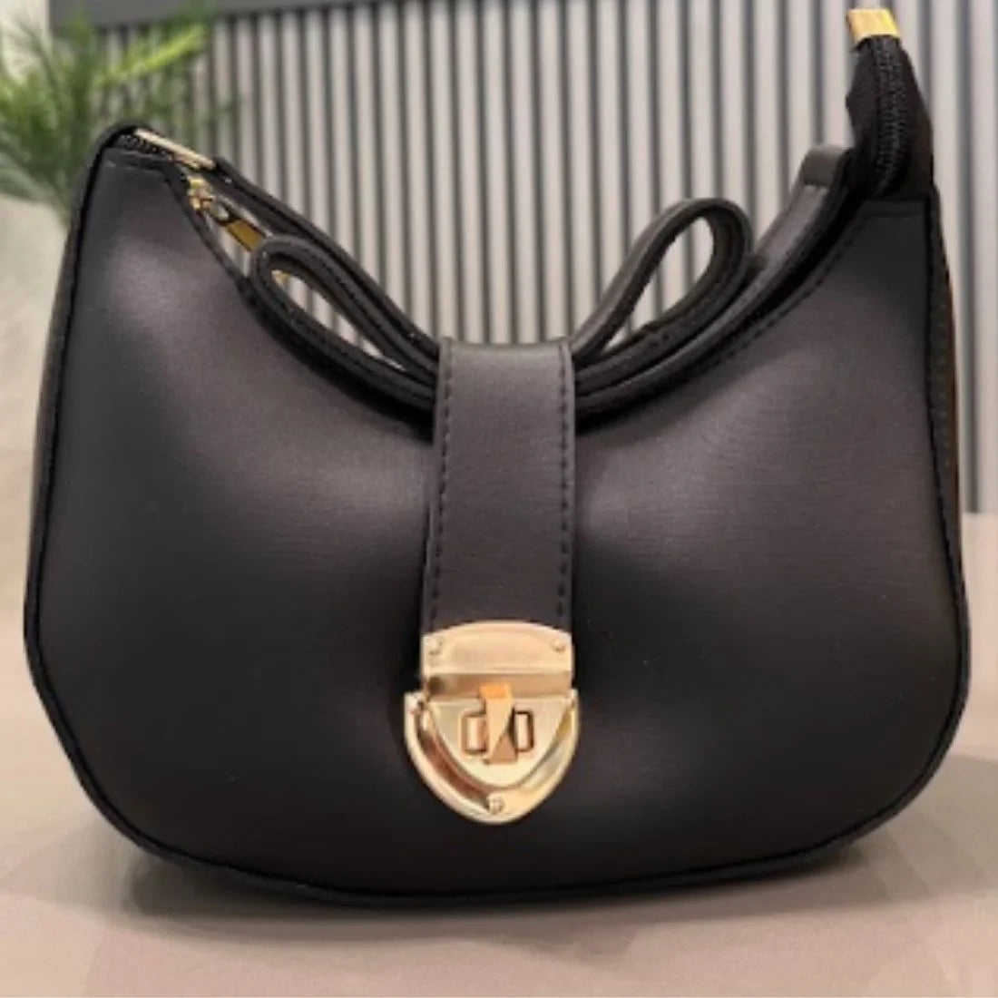 Crescent Leather Luxury Shoulder Bag