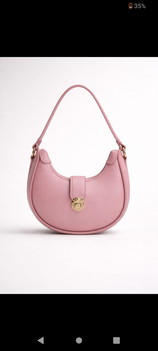 Crescent Leather Luxury Shoulder Bag