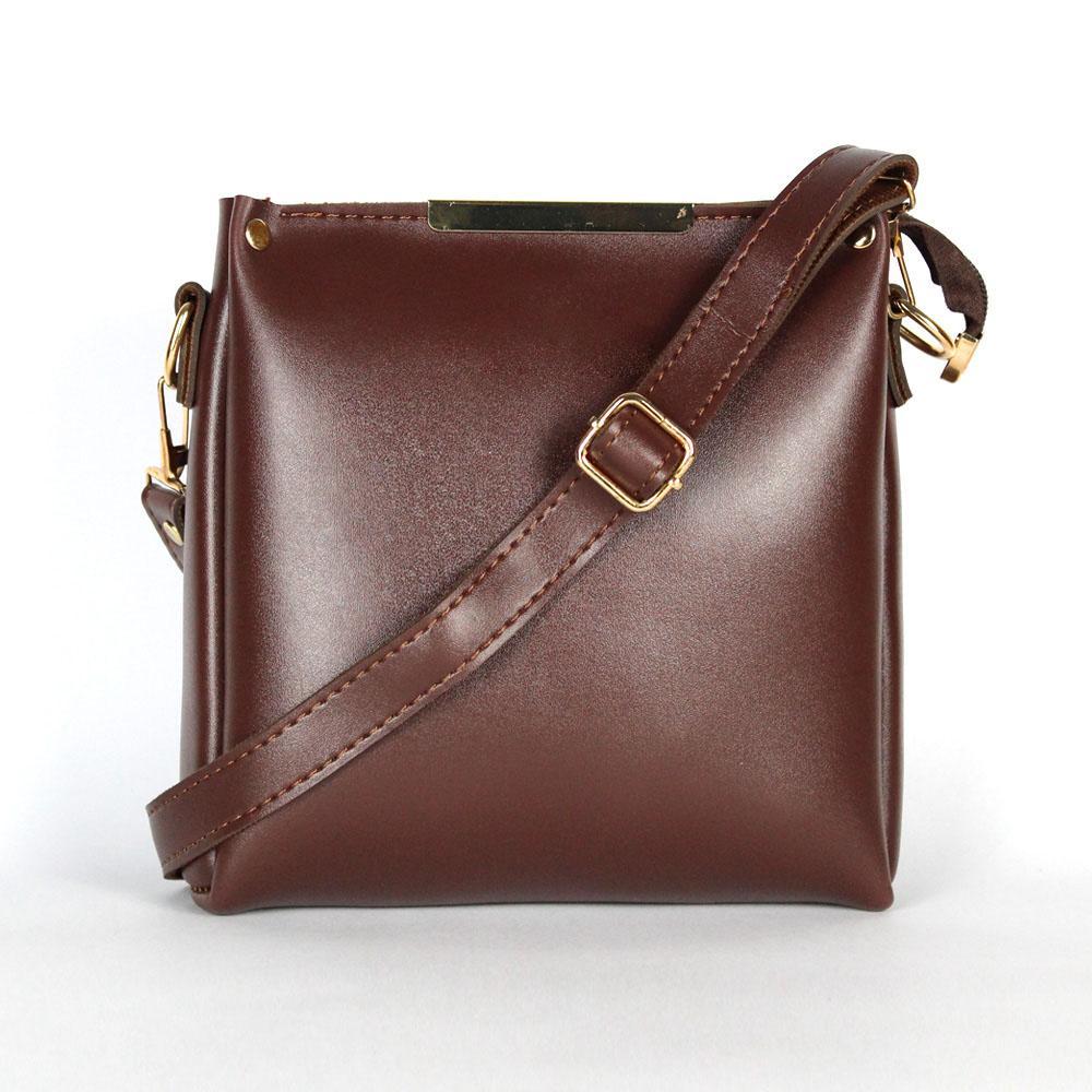 Girl's Rexine Plain Hand Bag