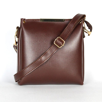 Girl's Rexine Plain Hand Bag