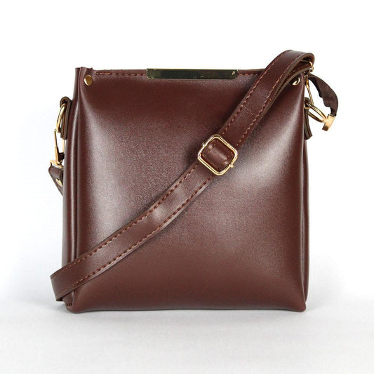 Girl's Rexine Plain Hand Bag