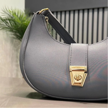 Crescent Luxury Faux Leather Shoulder Bag