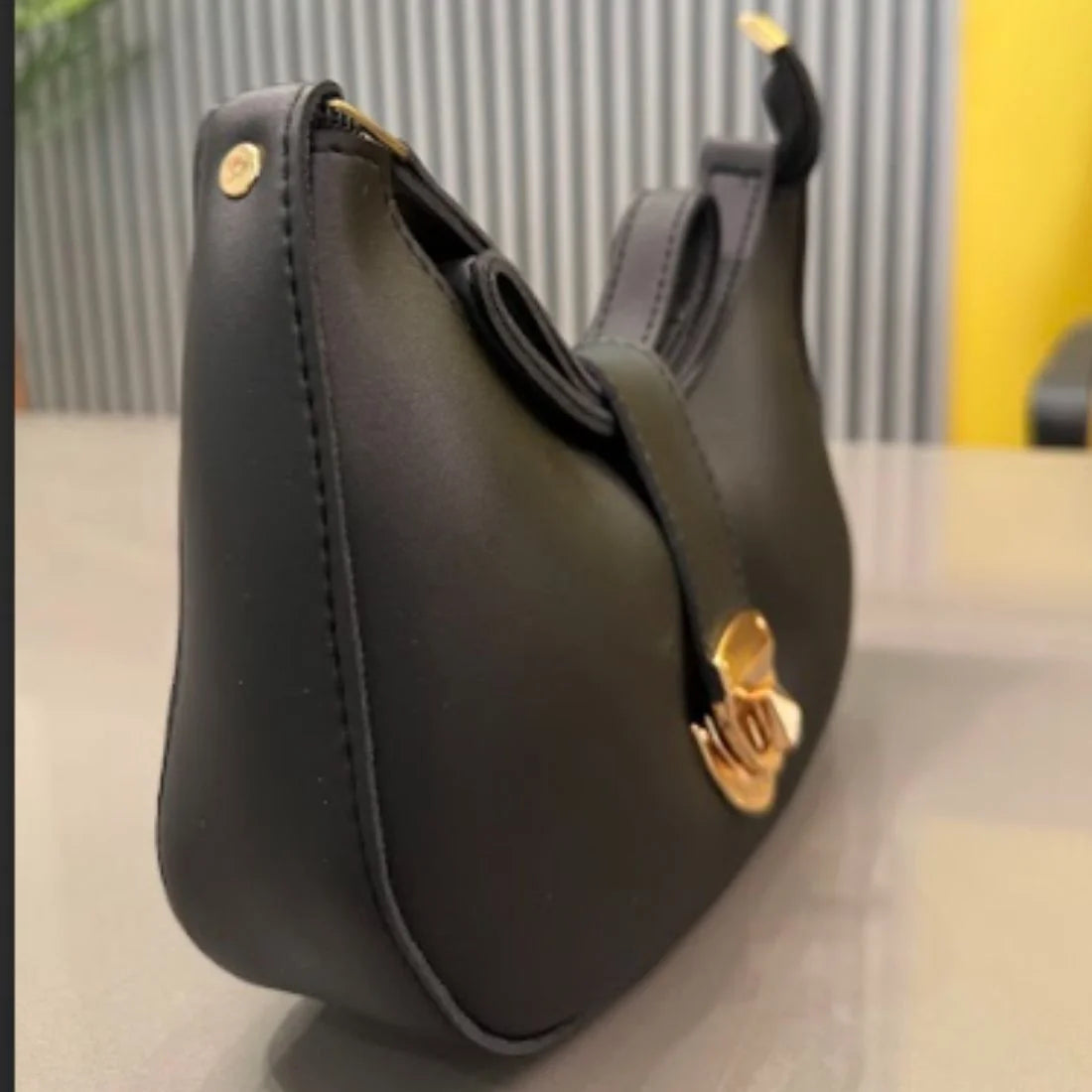 Crescent Leather Luxury Shoulder Bag