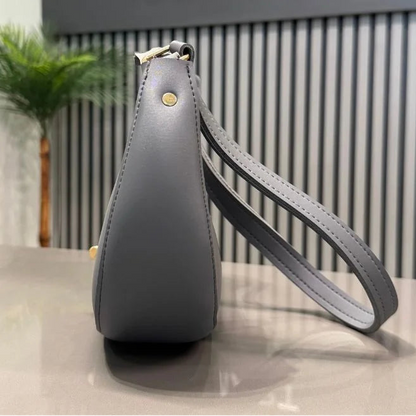 Crescent Luxury Faux Leather Shoulder Bag