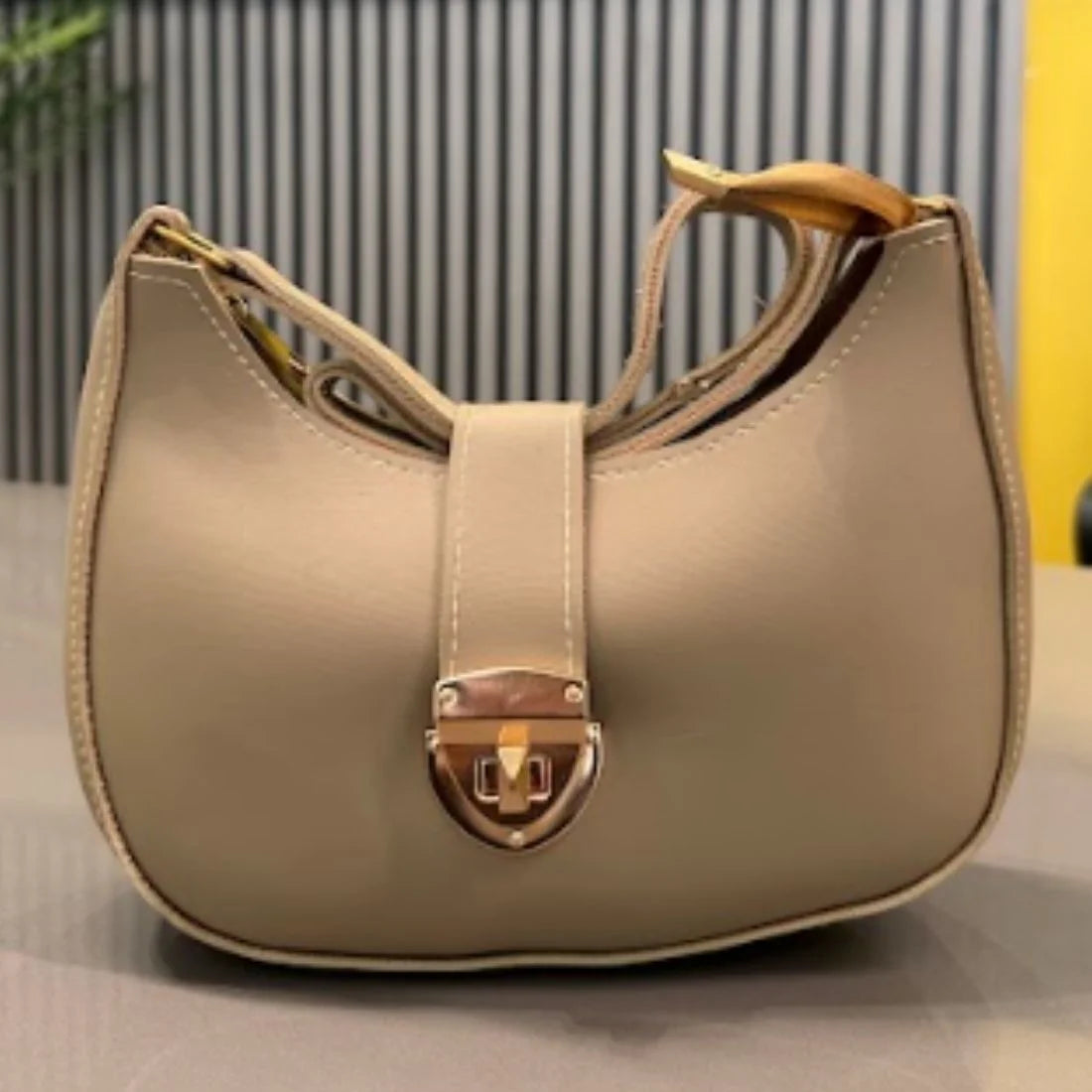 Crescent Leather Luxury Shoulder Bag